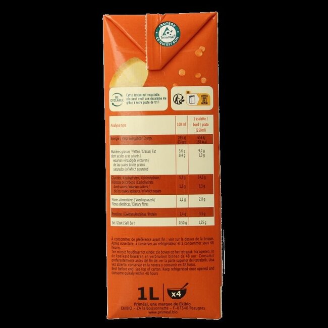 Velouté de légumes bio 1 litre