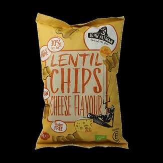 John Altman Chips de lentilles saveur fromage vegan bio 75 Grammes