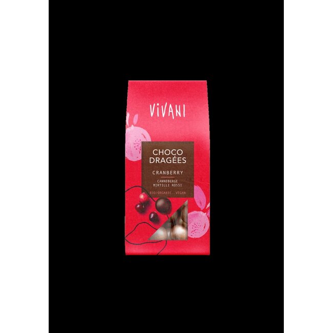 Choco dragees cranberry bio 75 Gram