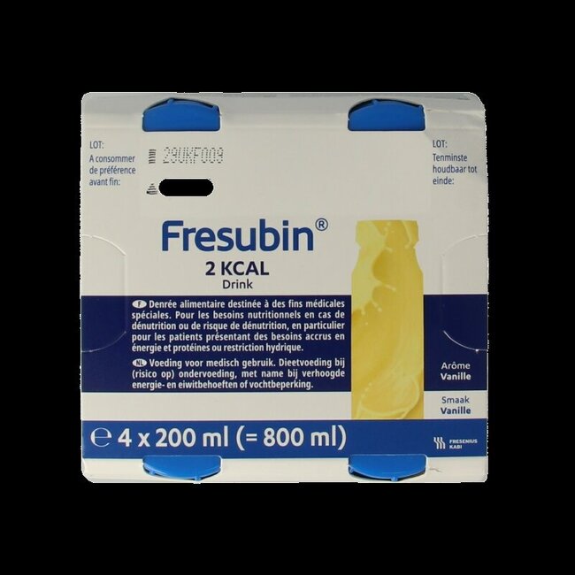 Fresubin 2 kcal boisson vanille 200 ml - Lot de 4