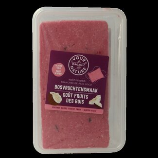 Your Organic Nature Pain de coco aux fruits des bois bio 225 g