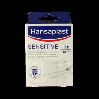 Hansaplast Sensitive 1m x 6cm 1 Stuks