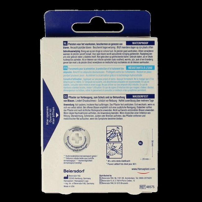 Pansements ampoules SOS petit format 6 pièces