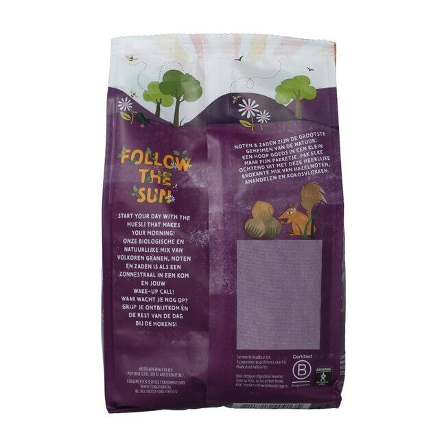 Krokante muesli noten en zaden bio 375 Gram