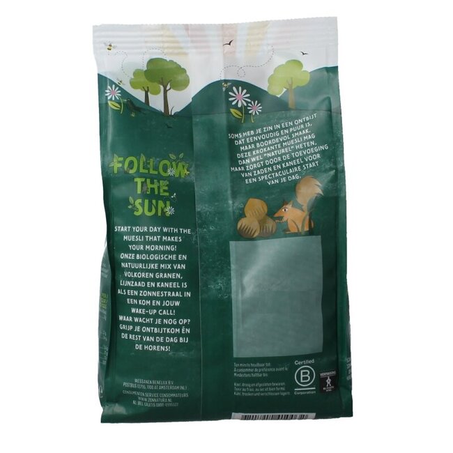 Krokante muesli naturel bio 375 Gram