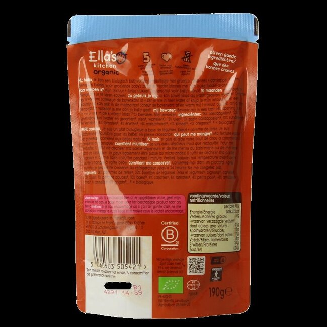 Ovenschotel met rundvlees en kaneel 10+ mnd bio 190 Gram