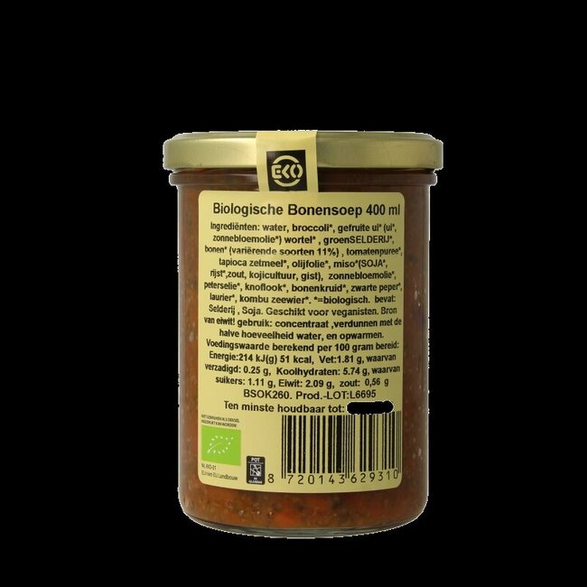 Italiaanse bonensoep bio 400 Milliliter