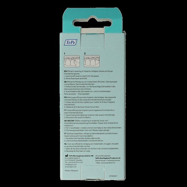 Bridge & implant floss 30 Stuks