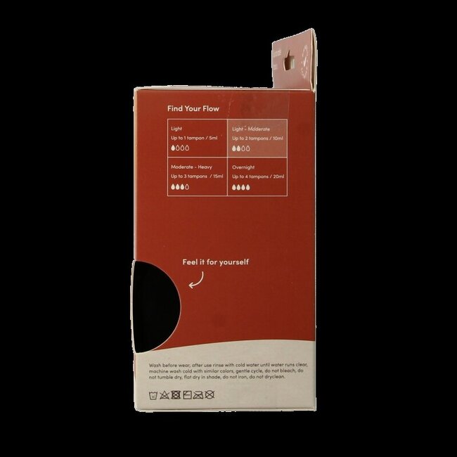 Culotte menstruelle taille haute flux léger à normal 1 pièce