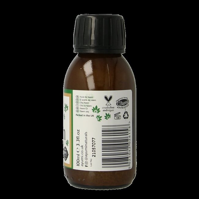 Huile de neem bio pressée à froid 100 millilitres