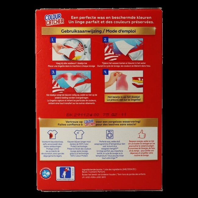 Lingettes anti-décoloration K2R - 40 pièces