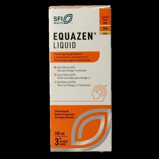 Equazen Equazen liquid citrus omega 3- & 6-vetzuren 200 Milliliter