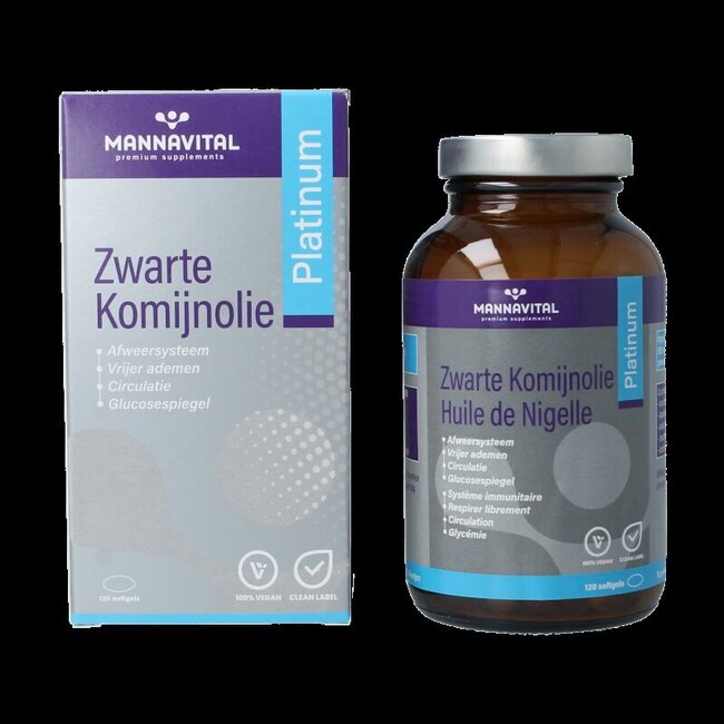 Huile de cumin noir platinum 120 capsules molles