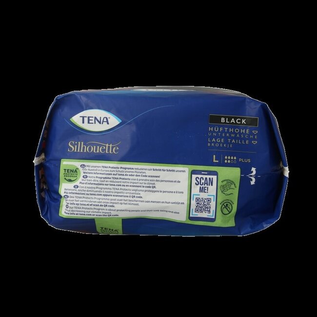 Silhouette Plus Taille Basse Noir Taille L 10 Pièces