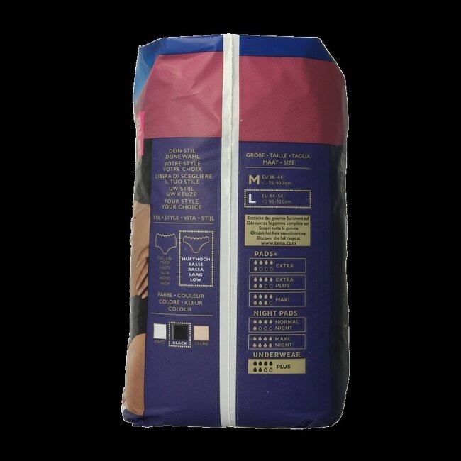 Silhouette Plus Taille Basse Noir Taille L 10 Pièces