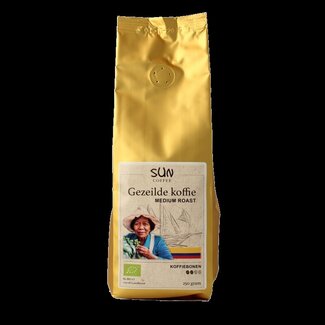SUN Coffee Gezeilde koffiebonen medium roast bio 250 Gram