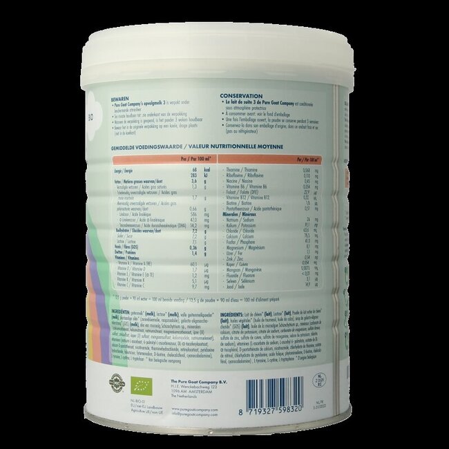 Lait de suite 3 bio 800 g