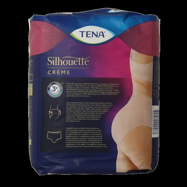 Silhouet plus high waist creme large 8 Stuks