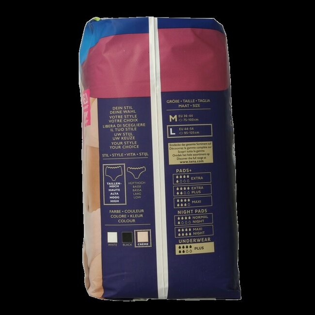 TENA Silhouette Plus High Waist Crème Large 8 pièces