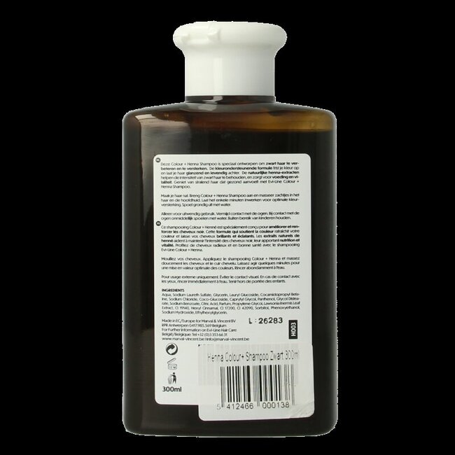 Shampooing couleur + noir 300 ml