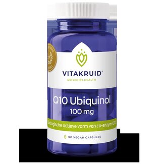 Vitakruid Co-enzym Q10 Ubiquinol actieve vorm Kaneka 100 mg 90 Vegetarische capsules