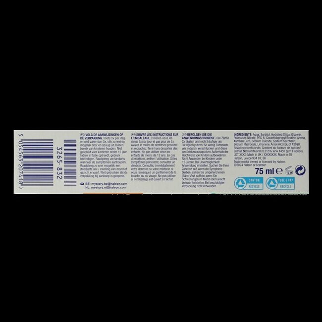 Tandpasta proglasur daily protection 75 Milliliter