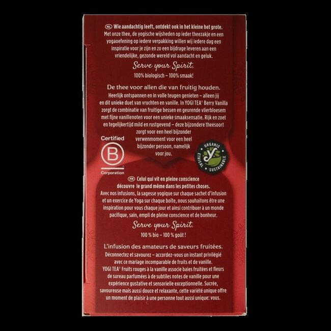 Berry Vanilla Bio 17 Sachets