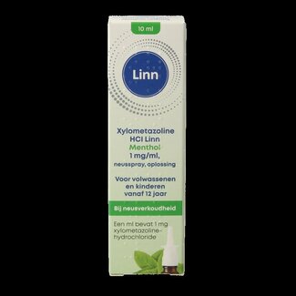 Linn Neusspray xylometazoline/menthol 1mg 10 Milliliter
