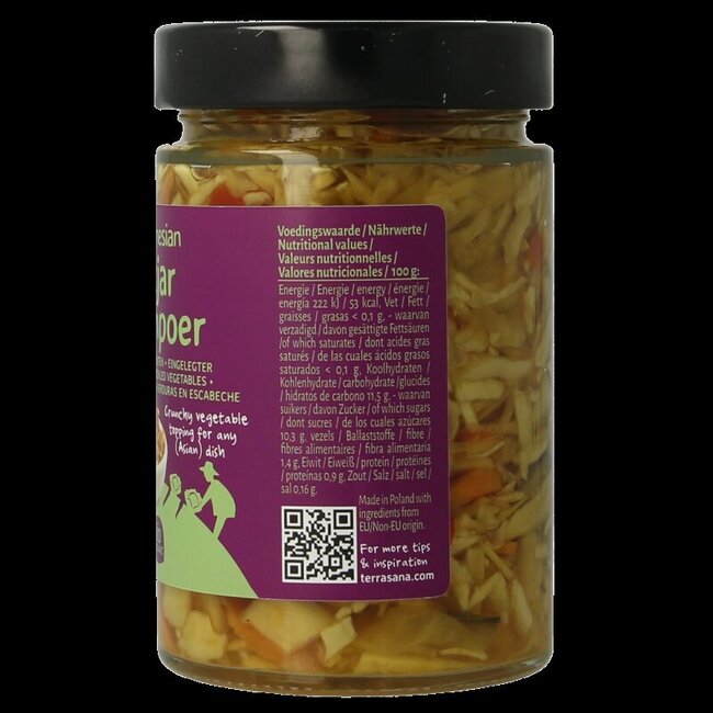 Indonesische atjar tjampoer bio 300 Gram