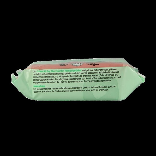 Reinigingsdoekjes vochtig aloe vera  25 Stuks