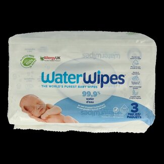 Waterwipes Lingettes bébé lot de 3 (144 unités)