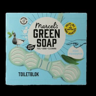 Marcel's Green Soap Toiletblok munt & eucalyptus 35 Gram