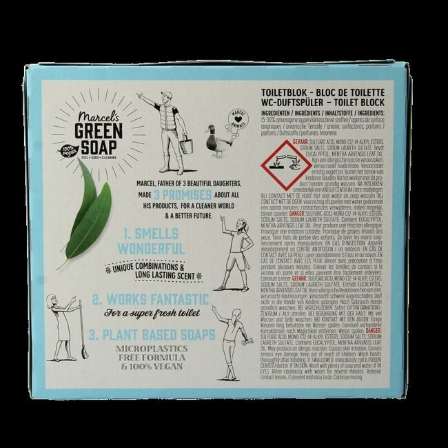 Toiletblok munt & eucalyptus 35 Gram
