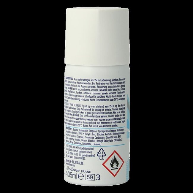 Deodorant spray cotton dry mini 35 Milliliter