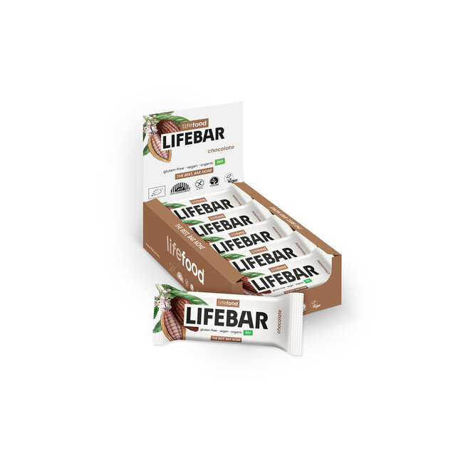 Lifebar chocolade bio raw 40 Gram