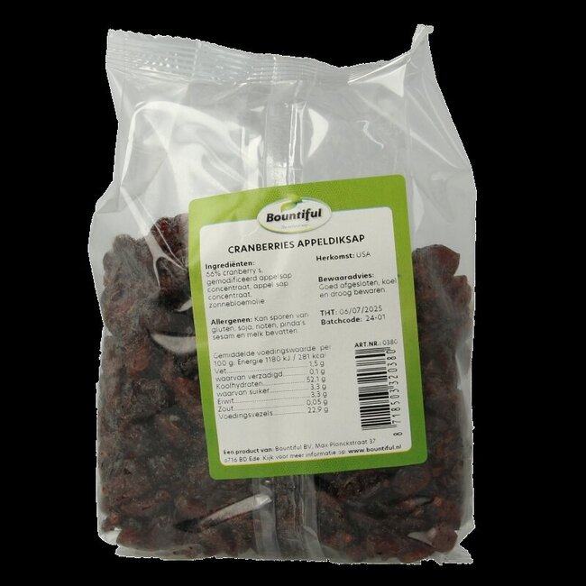 Cranberries appeldiksap 400 Gram