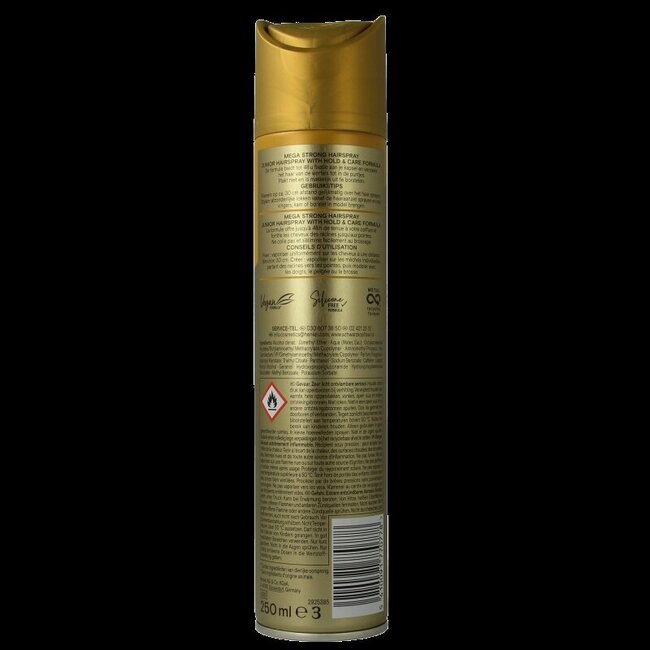Laque pour cheveux méga forte 250 ml