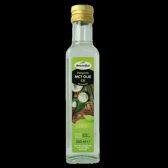 Mct olie coconut pure - 99% caprylic bio 250 Milliliter