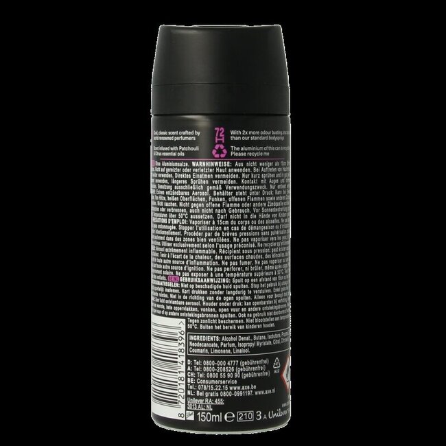 Deodorant bodyspray purple patchouli 150 Milliliter