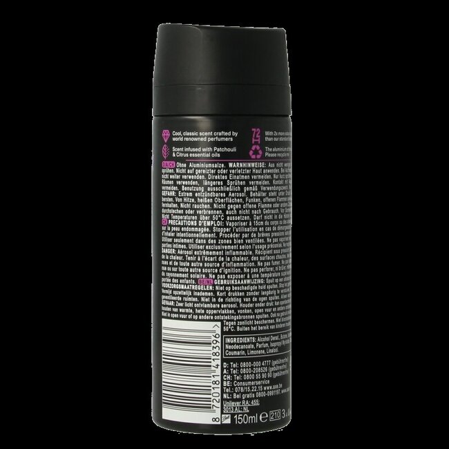 Deodorant bodyspray purple patchouli 150 Milliliter