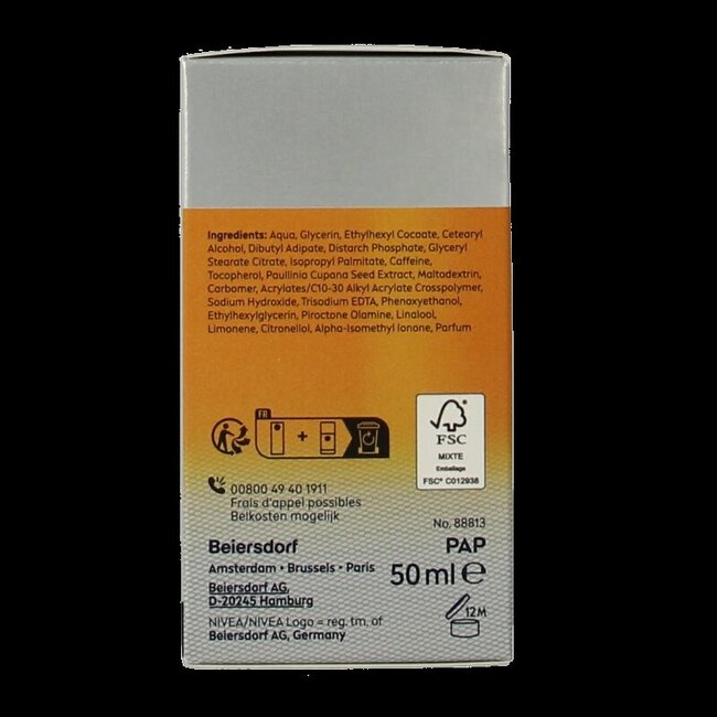 Crème visage énergie active homme 50 Millilitres