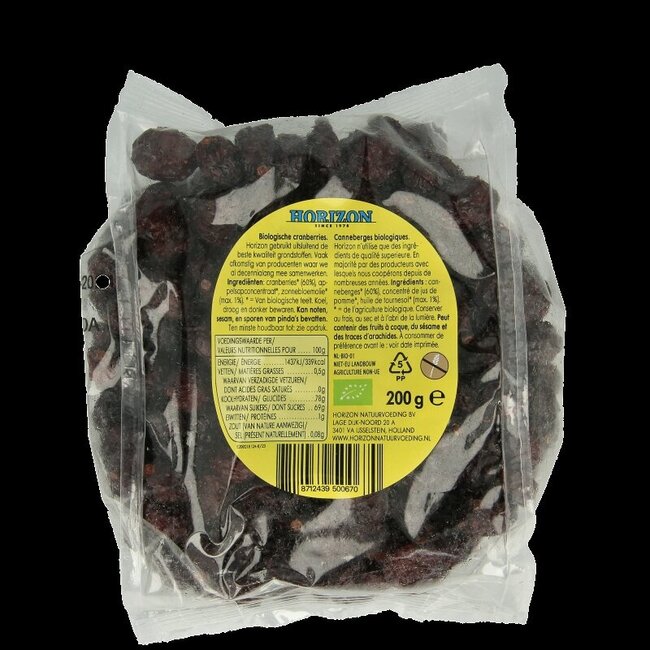 Cranberries bio 200 g