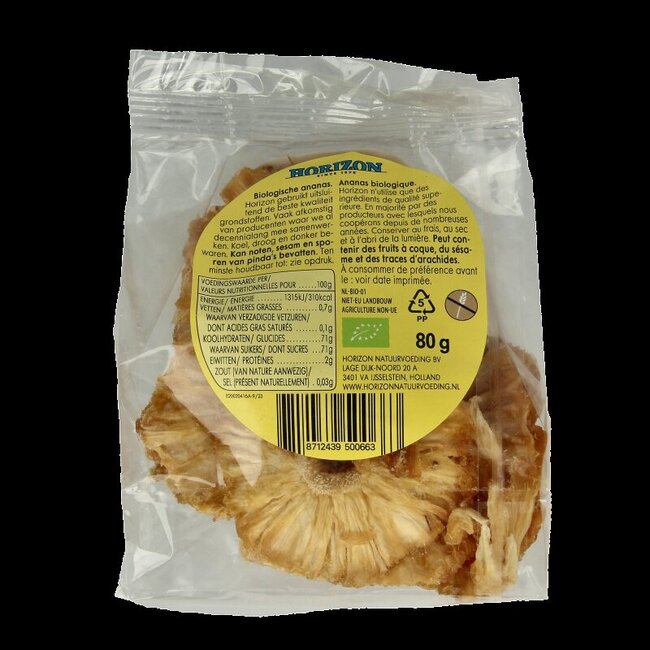 Ananasringen bio 80 Gram