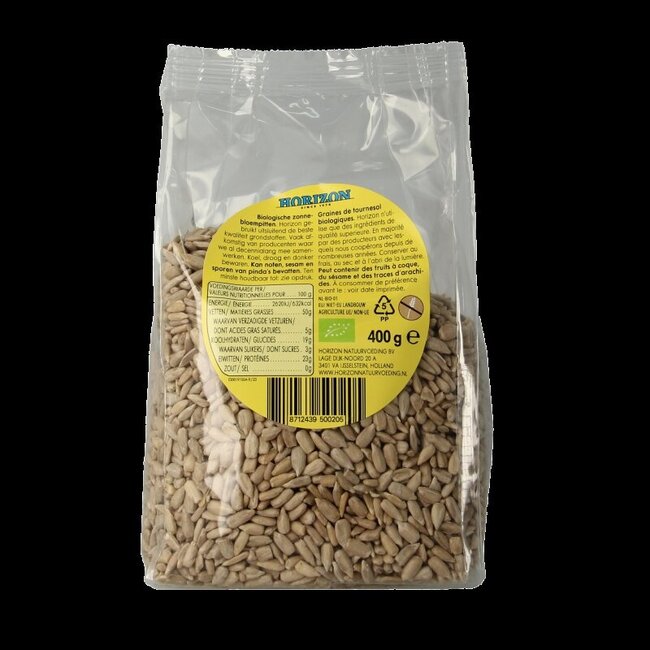 Zonnebloempitten bio 400 Gram