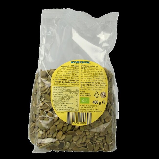 Pompoenpitten bio 400 Gram