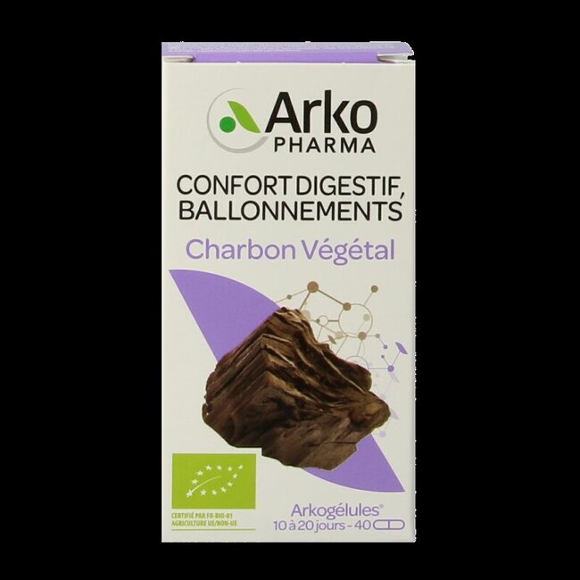 Plantaardige kool bio 40 Capsules