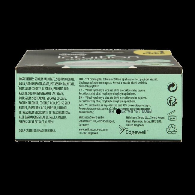 Recharges Wilkinson Intuition Sensitive Care - 4 pièces