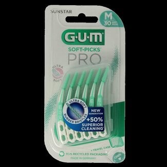 GUM GUM Soft-Picks Advanced Pro Medium - 30 bâtonnets