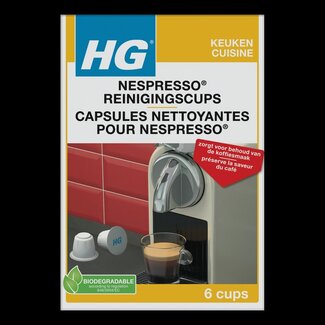 HG Reinigingscups Nespresso machine 6 Stuks