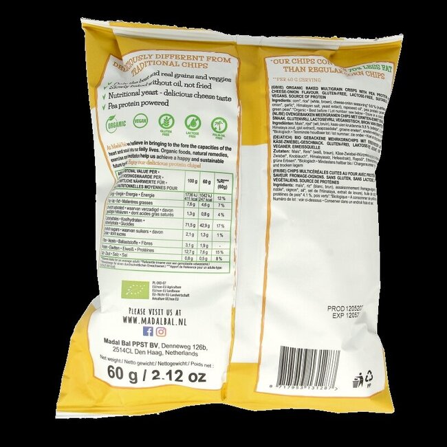 Protein chips cheese bio 60 Gram